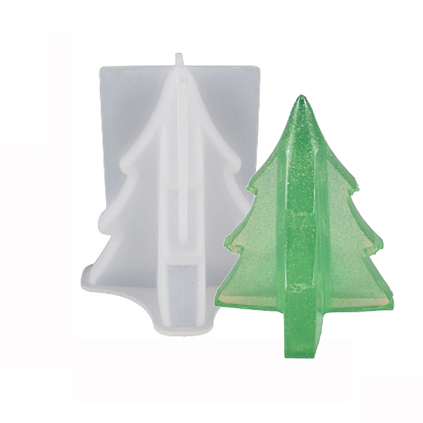 DIYのクリスマスツリーディスプレイシリコンモールド