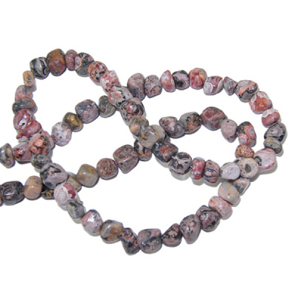 

PandaHall Natural Gemstone Strands, Leopard Skin Jasper, The beads about 3~5mm, hole: 0.8mm, 15.5 inch, 82pcs/strand, Colorful, 3~5mm,Hole...