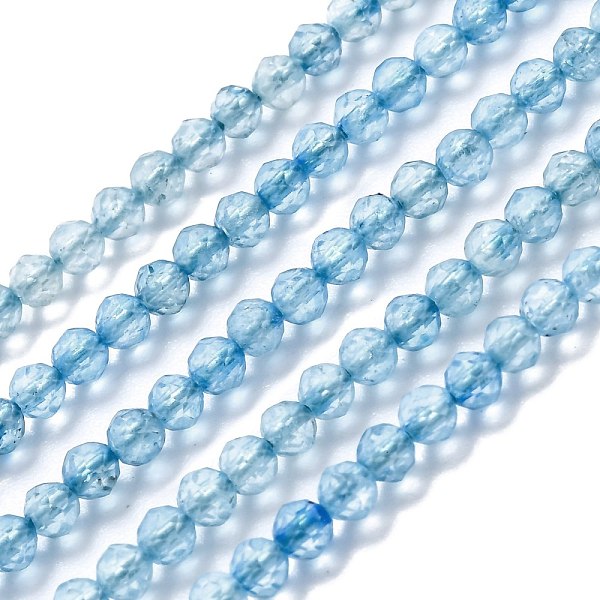 

PandaHall Natural Topaz Crystal Beads Strands, Faceted, Round, 3mm, Hole: 0.5mm, about 147pcs/strand, 15.35 inch(39cm) Other Quartz Round