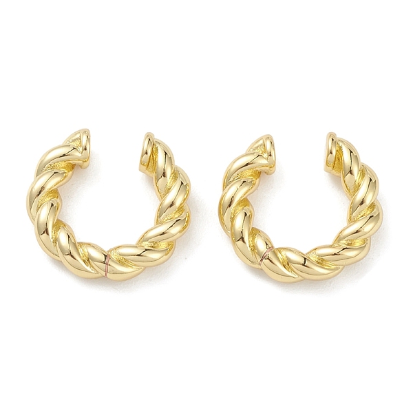 

PandaHall Twist Ring Rack Plating Brass Cuff Earrings for Women Men, Lead Free & Cadmium Free, Long-Lasting Plated, Real 18K Gold Plated...