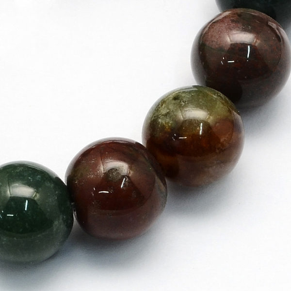 

PandaHall Natural Indian Agate Round Beads Strands, Dyed, 8.5mm, Hole: 1.2mm, about 47pcs/strand, 15.5 inch Indian Agate Round