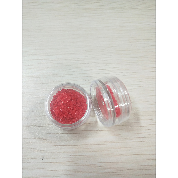 PandaHall Baking Painted Glass Beads, For Nail Art Decoration Accessories, No Hole/Undrilled, Chips, Crimson, 0.5~5x0.5~5x0.5~5mm, about...