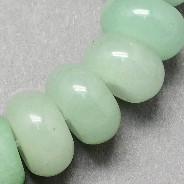 

PandaHall Natural Green Aventurine Beads Strands, Rondelle, Aquamarine, 6x4mm, Hole: 1mm, about 99pcs/strand, 15.7 inch Green Aventurine...
