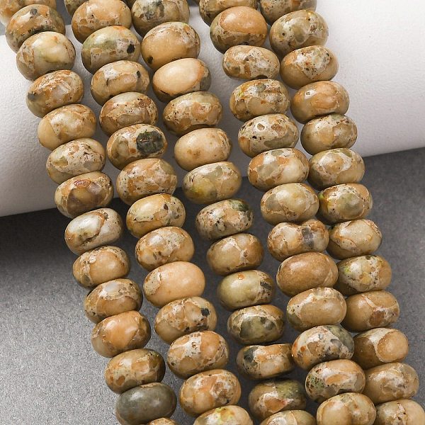 Brins de perles de jaspe impérial synthétiques
