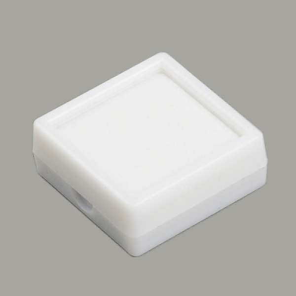 

PandaHall Plastic Jewelry Set Boxes, with Velvet Inside, Square, White, 40x40x15mm Plastic Square White