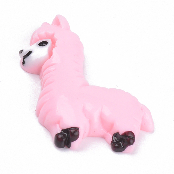 

PandaHall Resin Cabochons, Llama/Alpaca, Pink, 34x27x6mm Resin Other Animal Pink