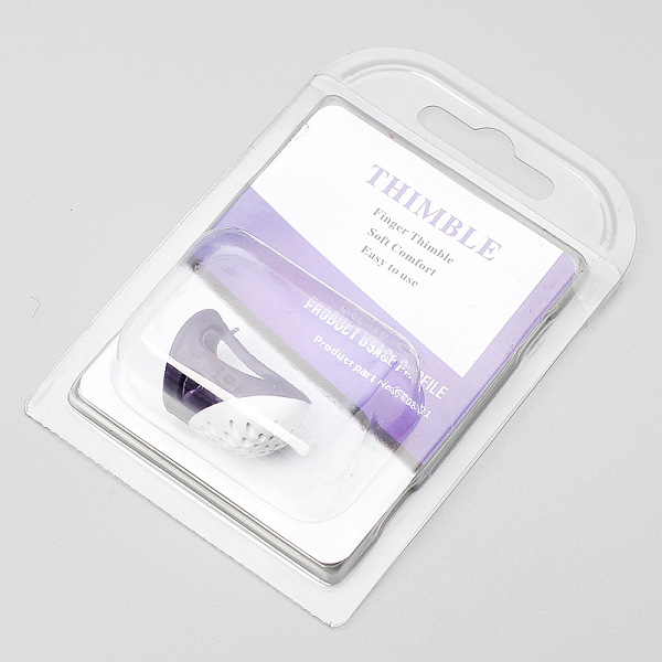

PandaHall Silicone Sewing Thimble Finger Protector, DIY Sewing Tools, Lilac, 27x18mm Silicone Purple