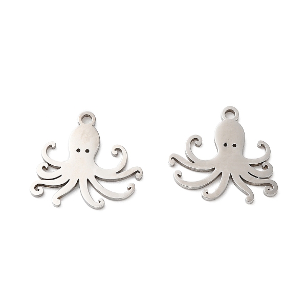 

PandaHall 201 Stainless Steel Pendants, Laser Cut, Ocean Theme, Stainless Steel Color, Octopus, 16x15x1mm, Hole: 1.5mm 201 Stainless Steel...