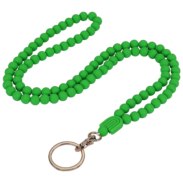 1Pc Silicone ID Card Neck Strap Card Holder