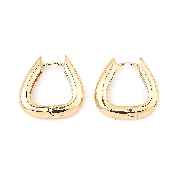 

PandaHall Brass Hoop Earrings, Teardrop, Light Gold, 19x18.5x4mm Brass Teardrop