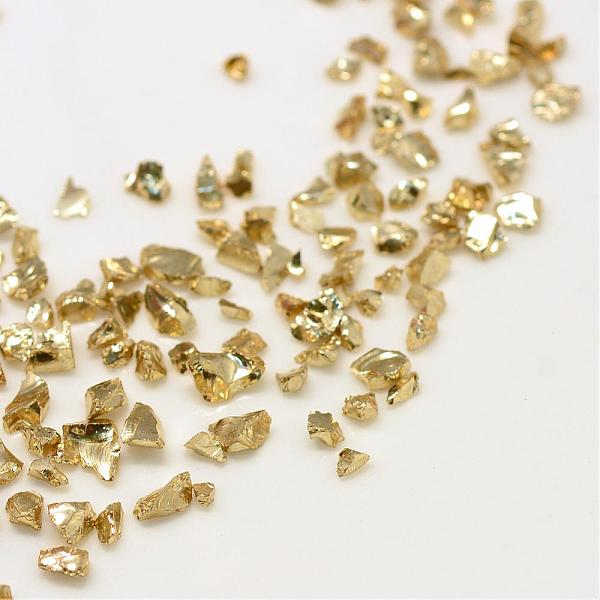 

PandaHall Piezo Glass Beads, No Hole Beads, Chip, Dark Khaki, 1.5~2x1.5~2mm, about 440~450g/bag Glass Chip Yellow