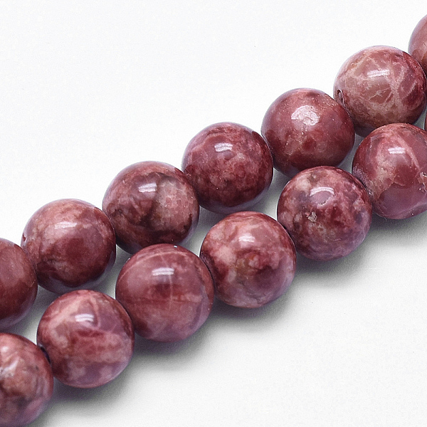 

PandaHall Natural Marble Beads Strands, Round, Dyed & Heated, Brown, 8mm, Hole: 1mm, about 46pcs/strand, 15 inch(38cm) Natural Gemstone...