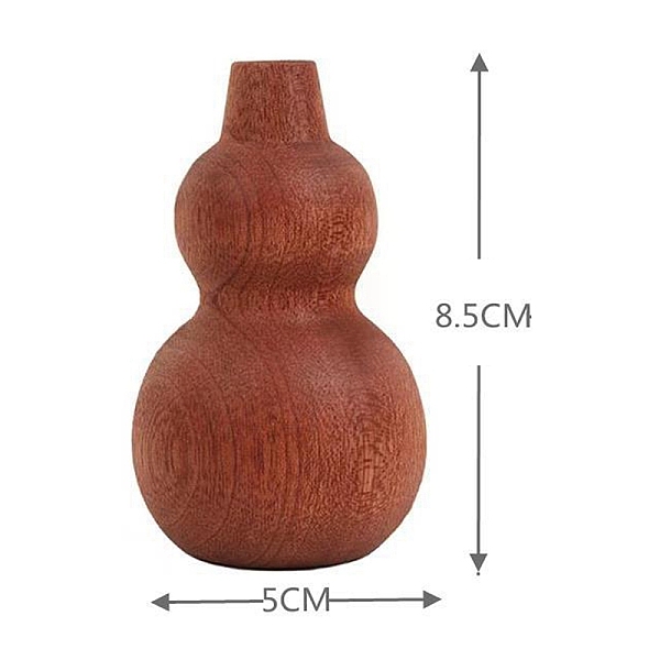 PandaHall Wooden Vase, Vase For Dried Flowers, for Home Office Wedding Table Decoration, Chocolate, 50x85mm Wood Vase Brown