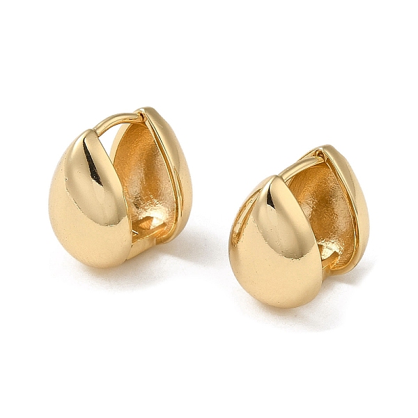

PandaHall Brass Hoop Earrings, Teardrop, Light Gold, 15x10mm Brass Teardrop