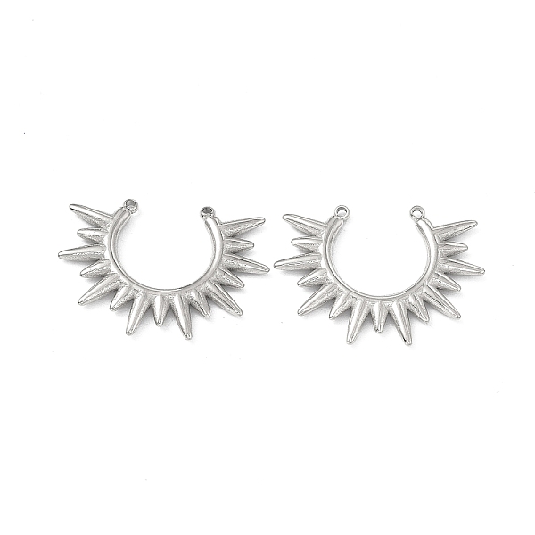 

PandaHall 304 Stainless Steel Connector Charms, Sun Links, Stainless Steel Color, 24.5x18x2mm, Hole: 0.8~1mm 304 Stainless Steel Sun