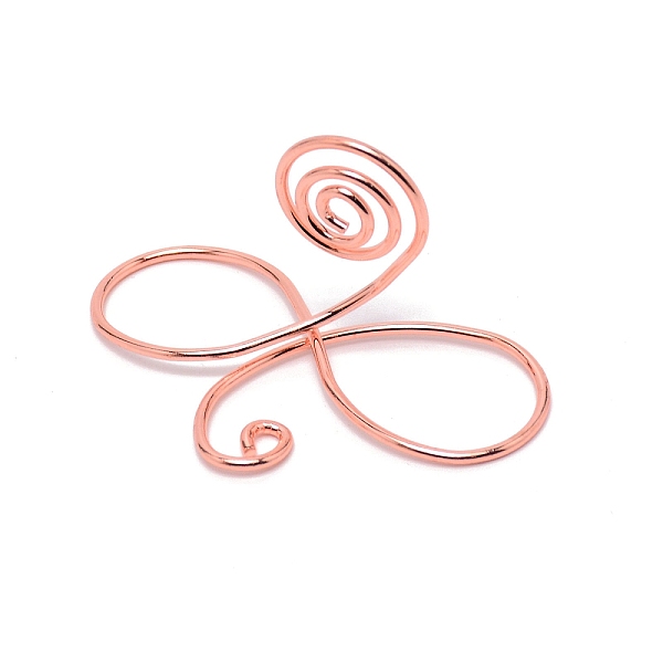 

PandaHall Iron Table Number Card Clip, Memo & Message Folder, Wedding Office Supplies, Rose Gold, 77x47x38mm Iron
