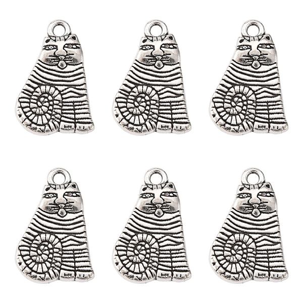 

PandaHall Tibetan Style Alloy Kitten Pendants, Lead Free & Cadmium Free, Cartoon Cat Shape, Antique Silver, about 13mm wide, 20.5mm long...
