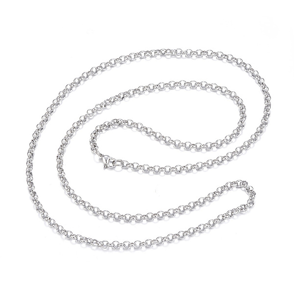 

PandaHall 304 Stainless Steel Necklaces, Rolo Chain Necklaces, Stainless Steel Color, 29.53x0.16x0.06 inch(75x0.4x0.15cm) 304 Stainless...