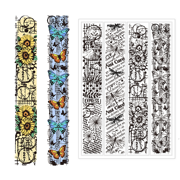 

PandaHall CHGCRAFT Bookmarks Clear Stamps Silicone Stamps Bookmarks Transparent Stamps for Card Making DIY Scrapbooking Photo Album...