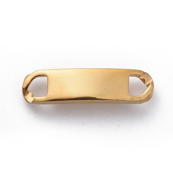 

PandaHall 304 Stainless Steel Links connectors, Rectangle, Golden, 25x6x3mm, Hole: 4x3mm 304 Stainless Steel Rectangle
