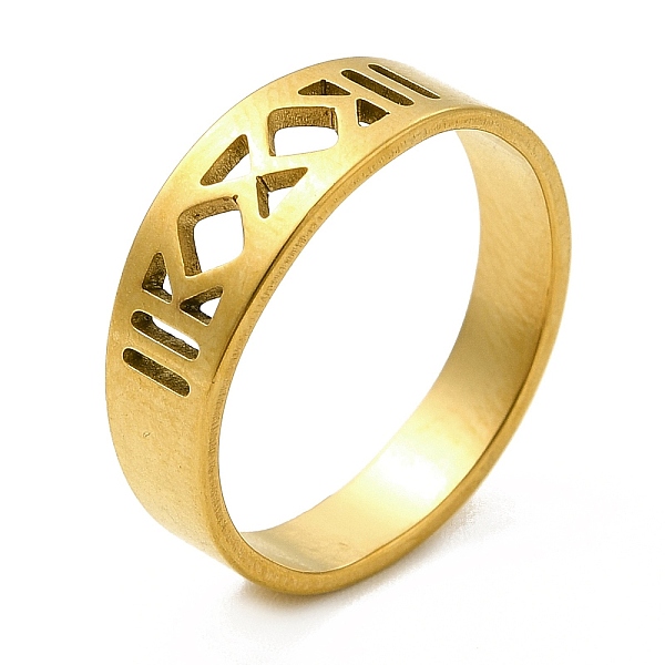 

PandaHall Ion Plating(IP) 201 Stainless Steel Finger Rings, Hollow Out Bowknot Rings for Women, Golden, 4~6mm, Inner Diameter: 17mm 201...