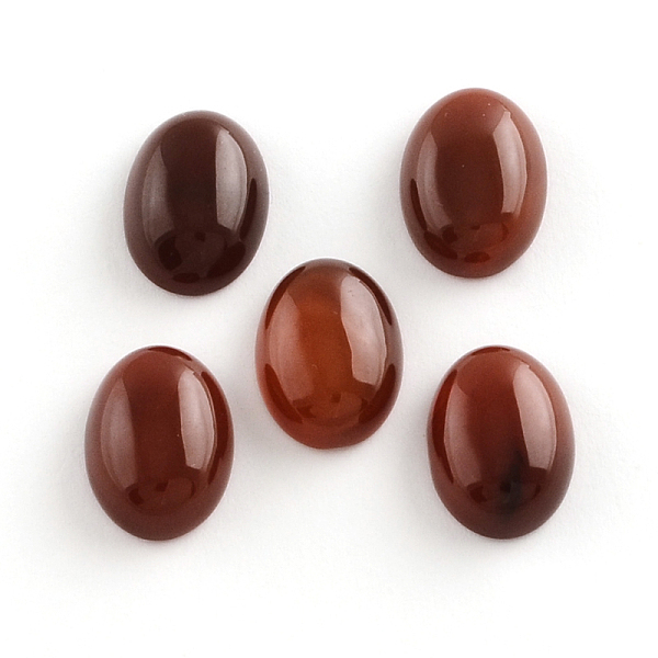 

PandaHall Natural Red Agate Gemstone Cabochons, Oval, 18x13x6~7mm Carnelian Oval