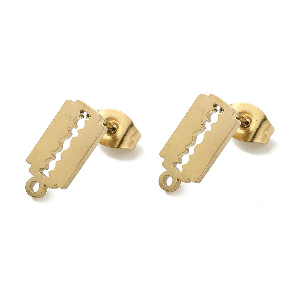 Ion Plating(IP) 304 Stainless Steel Stud Earring Findings