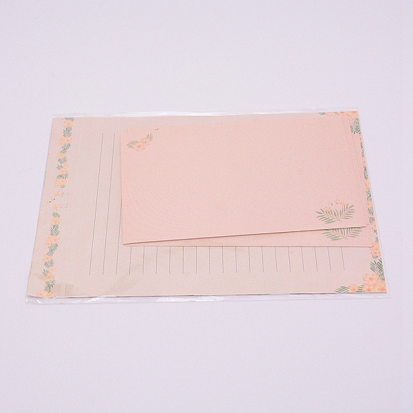 

PandaHall Paper Envelopes & Letter Papers, Floral, Plants & Flamingo Pattern, Rectangle, Pink, 9~21x14.3~15x0.01~0.02cm, 9pcs/set Paper...