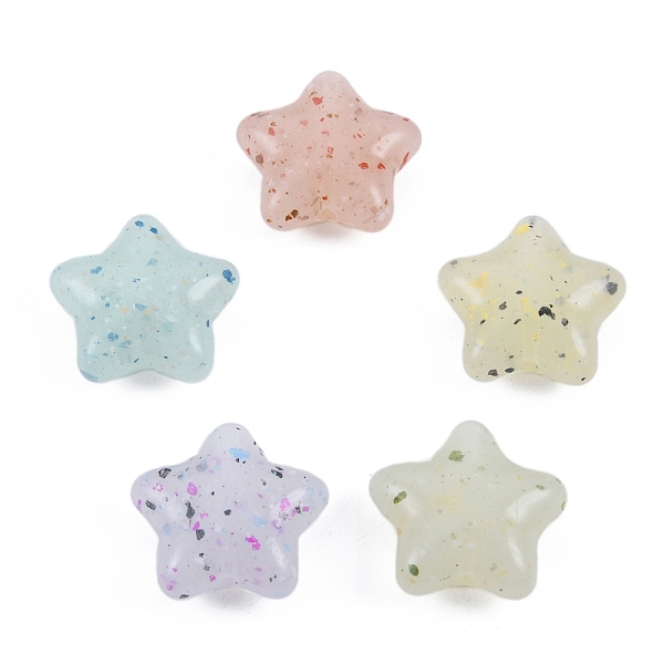 

PandaHall Marbled Stone Style Opaque Acrylic Beads, Star, Mixed Color, 19x20x8.5mm, Hole: 2mm Acrylic Star Multicolor
