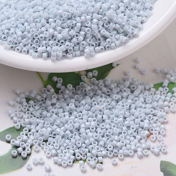 

PandaHall MIYUKI Delica Beads, Cylinder, Japanese Seed Beads, 11/0, (DB0209) Opaque Light Gray Luster, 1.3x1.6mm, Hole: 0.8mm, about...