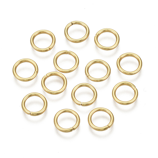 

PandaHall 304 Stainless Steel Open Jump Rings, Metal Connectors for DIY Jewelry Crafting and Keychain Accessories, Real 16K Gold Plated, 17...