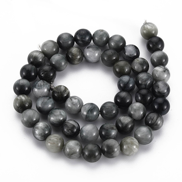 Natural Hawk's Eye Beads Strands