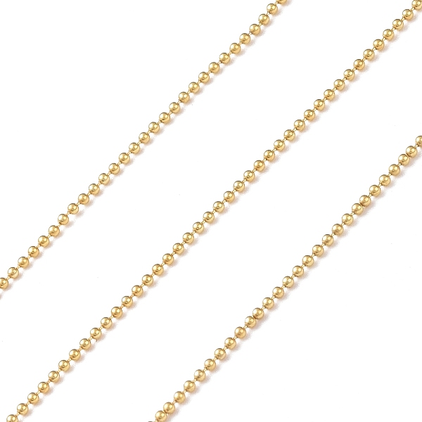 

PandaHall Brass Ball Chains, Soldered, Real 14K Gold Filled Chains, Real 14K Gold Plated, Link: 1mm Brass