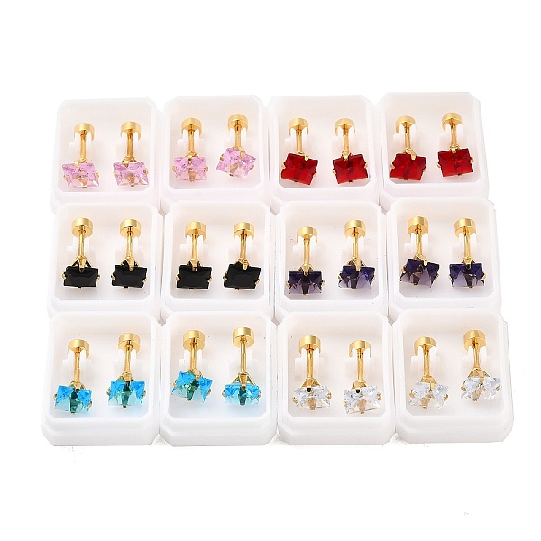 Square Glass Ear Fa… - image
