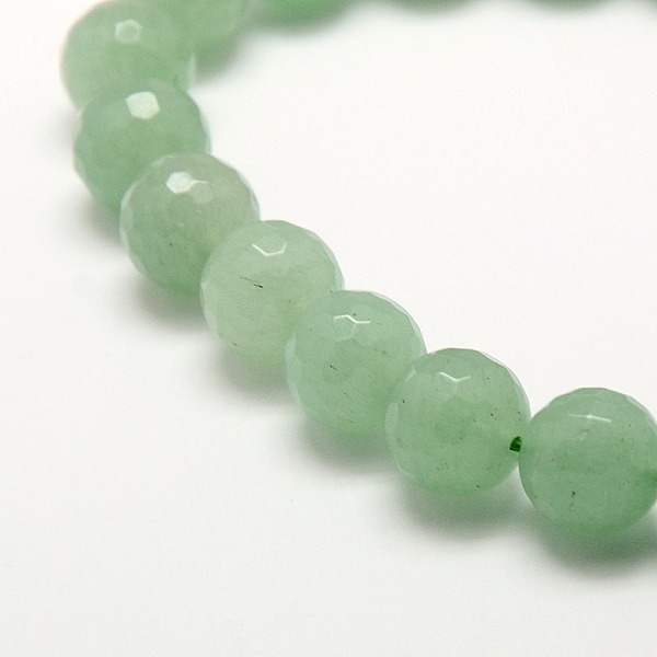 

PandaHall Natural Green Aventurine Beads Strands, Faceted, Round, 10mm, Hole: 1mm, about 37pcs/strand, 15.3 inch Green Aventurine Round...