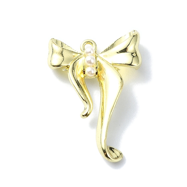 

PandaHall Alloy with Accylic Pendants, Bowknot, Golden, 24x16.5x5mm, Hole: 0.5mm Alloy+Acrylic Bowknot
