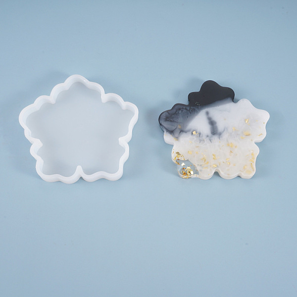 

PandaHall Silicone Sakura Molds Sets, Resin Casting Molds, For DIY UV Resin, Epoxy Resin Craft Making, White, 100x106x12mm Silicone Flower...