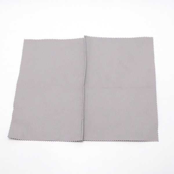 PandaHall Silver Polishing Cloth, Jewelry Cleaning Cloth, Sterling Silver Anti-Tarnish Cleaner, Square, Silver, 20x16x0.08cm Cloth Silver