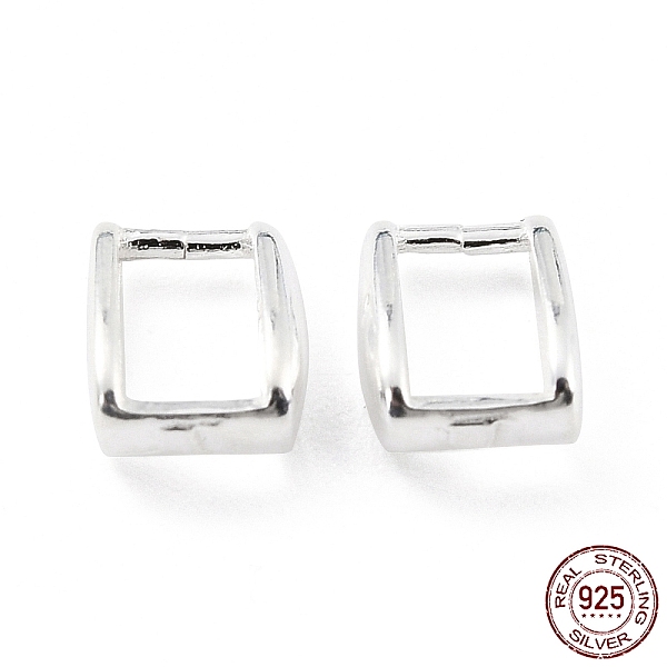 

PandaHall 925 Sterling Silver Ice Pick Pinch Bails, Rectangle, Silver, 9x7x3.5mm, Inner Diameter: 4x6mm, Pin: 0.8mm Sterling Silver