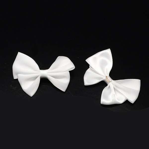 

PandaHall Handmade Woven Costume Accessories, Ribbon Bowknot, White, 40x59x8mm Ribbon Bowknot White