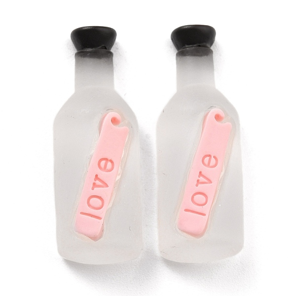 

PandaHall Translucent Resin Cabochons, Ocean Theme, Drift Bottle with Word love, WhiteSmoke, 31x11x8.3mm Resin Bottle White