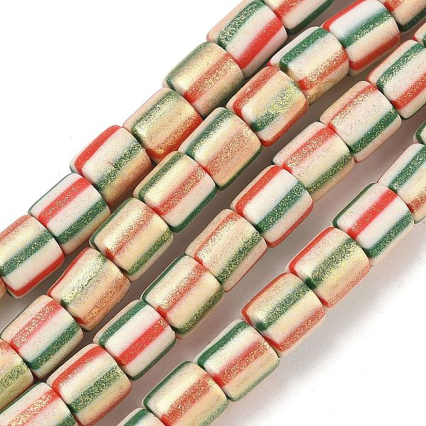 Brin de perles en pâte polymère à la main