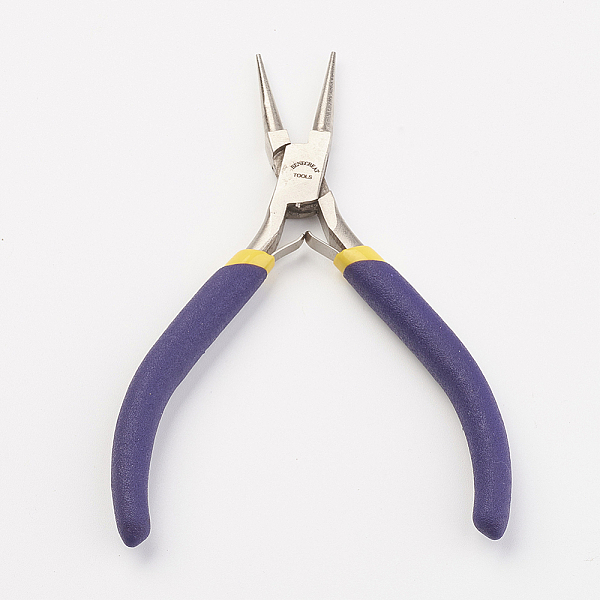 

PandaHall Jewelry Pliers, Iron Round Nose Pliers, 117x77.5x9mm Iron