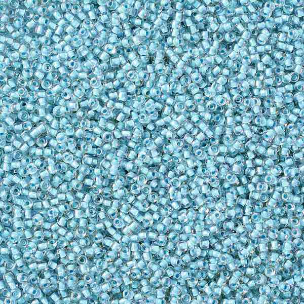 

PandaHall TOHO Round Seed Beads, Japanese Seed Beads, (792) Inside Color AB Crystal/Sky Blue Lined, 11/0, 2.2mm, Hole: 0.8mm, about...