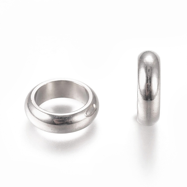 

PandaHall 201 Stainless Steel Spacer Beads, Flat Round, Stainless Steel Color, 12x3.5mm, Hole: 8.5mm 201 Stainless Steel Flat Round