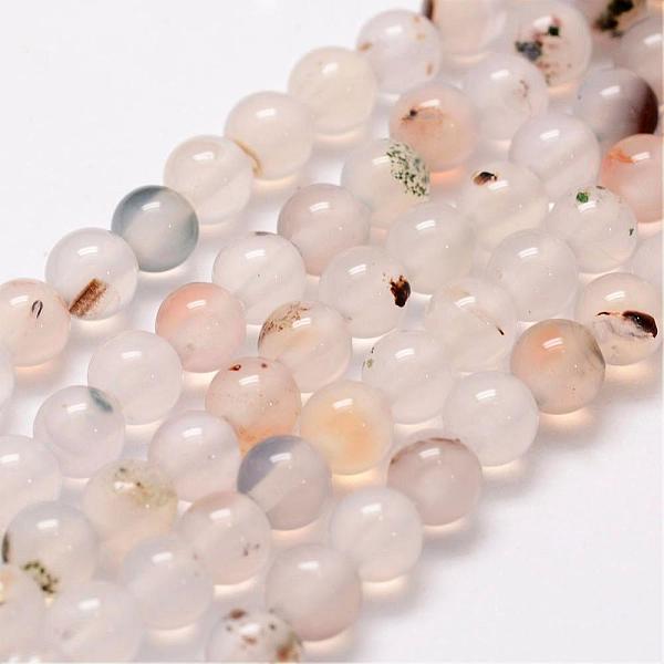 

PandaHall Natural Dendritic Agate Bead Strands, Round, 6mm, Hole: 1mm, about 62pcs/strand, 14 inch Dendritic Agate Round