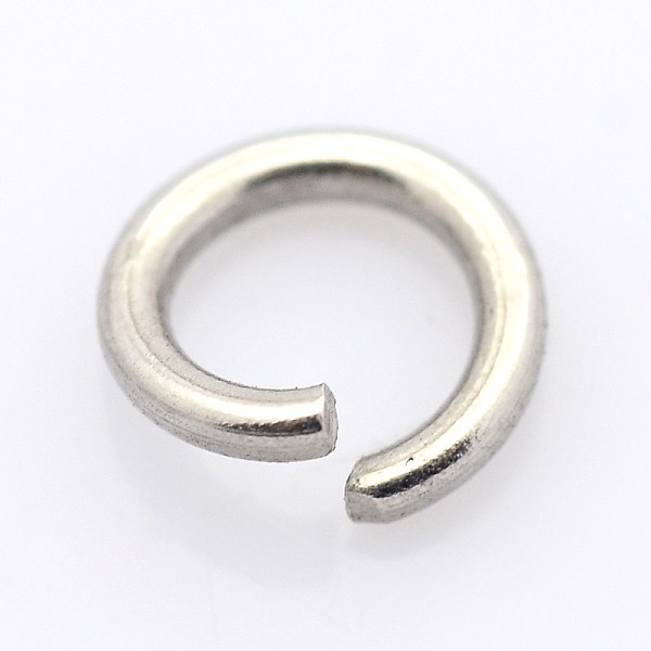 

PandaHall 304 Stainless Steel Open Jump Rings, Stainless Steel Color, 6x1.2mm, about 3.6mm inner diameter, about 692pcs/100g 304 Stainless...