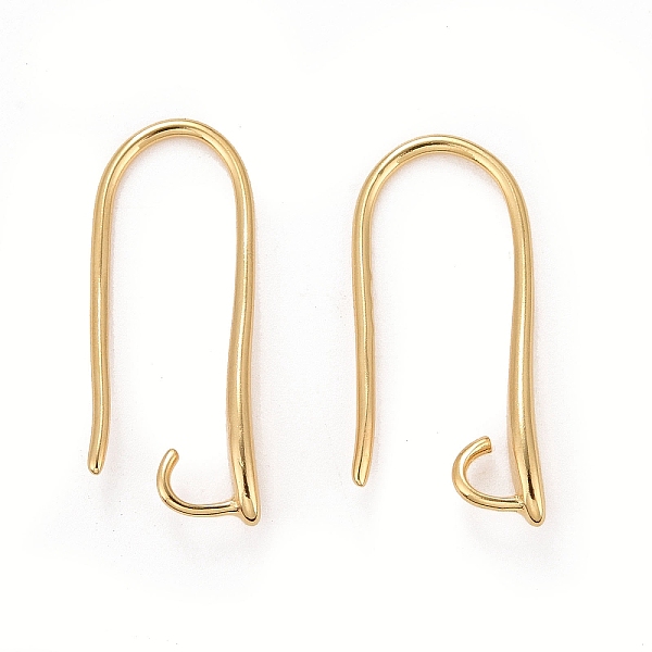 

PandaHall Rack Plating Eco-friendly Brass Earring Hooks, with Horizontal Loop, Lead Free & Cadmium Free, Real 24K Gold Plated, 20.5x2.5mm...