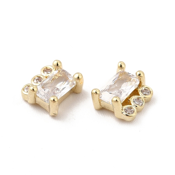 

PandaHall 3D Brass Glass Cabochons, for DIY Nail Art Decorations, Light Gold, Square, 6x5.5x3mm Glass Square Clear