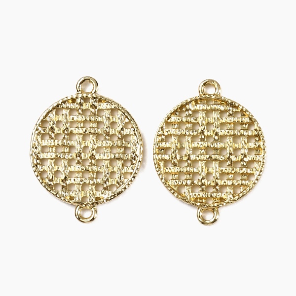

PandaHall Alloy Links, Connector Charms, Hollow Flat Round, Light Gold, 25x19.5x1.5mm, Hole: 1.8mm Alloy Flat Round